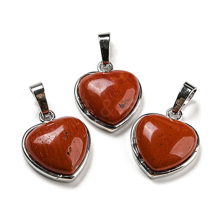 Natural Red Jasper Pendants G-I358-A21-1