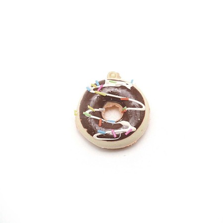 PU Imitation Doughnut Pendant Decorations FIND-WH0094-67C-1