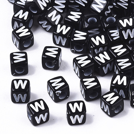 Opaque Acrylic Beads LS-X-SACR-N002-01W-1