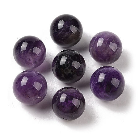 Natural Amethyst No Hole Sphere Beads G-K353-04D-03-1