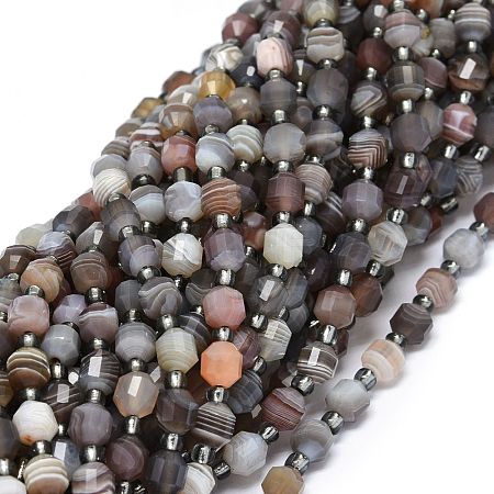Natural Botswana Agate Beads Strands G-O201B-03-1