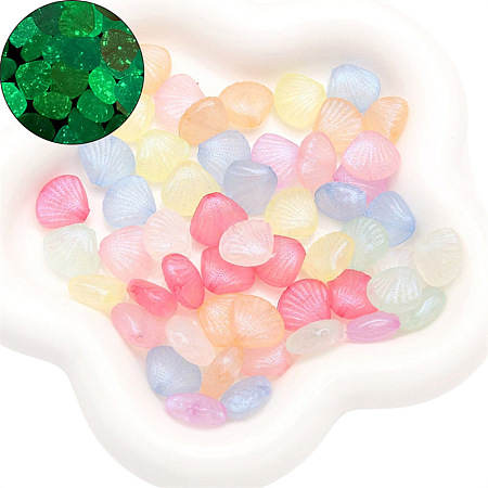 Luminous Glow in the Dark Transparent Acrylic Beads PW-WG1430A-03-1