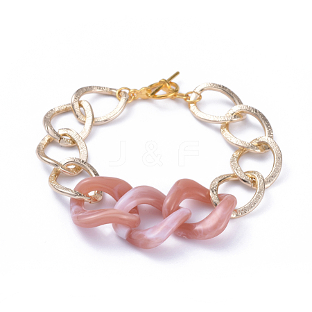 Chain Bracelets X-BJEW-JB05176-02-1