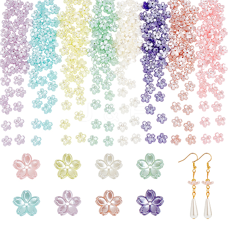  320Pcs 8 Colors Acrylic Imitation Pearl Beads OACR-NB0001-38-1