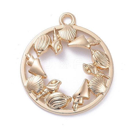 Zinc Alloy Open Back Bezel Pendants LS-PALLOY-E577-23KCG-1