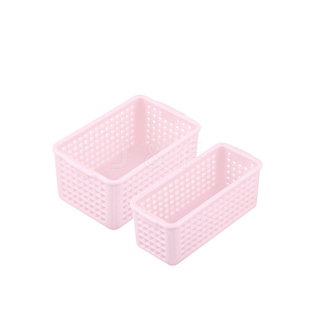 2Pcs PVC Storage Basket Miniature Ornaments PW-WGB3802-02-1