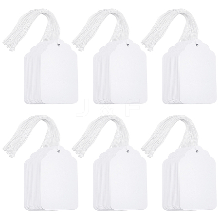 500Pcs Rectangle Paper Price Tags AJEW-UN0005-36-1