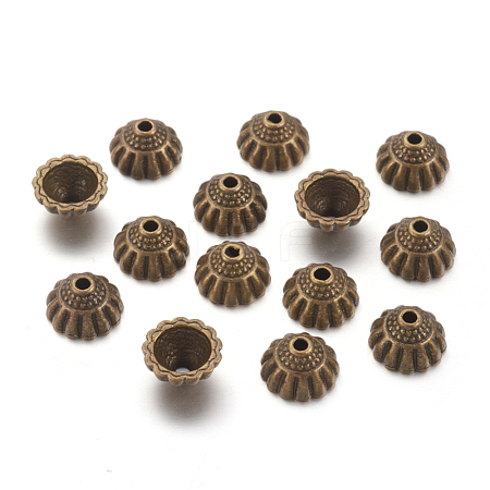Tibetan Style Alloy Bead Caps X-MLF9305Y-NF-1