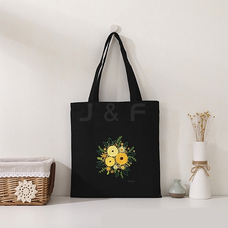 DIY Canvas Bag Flower Embroidery Kits PW-WG4A38F-04-1