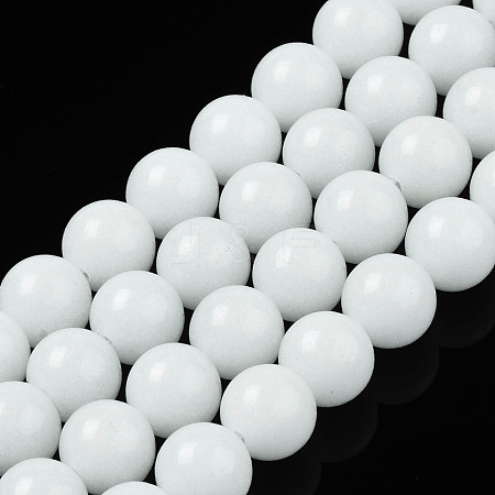 Synthetic Luminous Stone Round Beads Strands X-G-T136-01A-08-1
