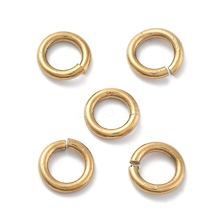 Ion Plating(IP) 304 Stainless Steel Open Jump Rings STAS-M081-02G-03-1