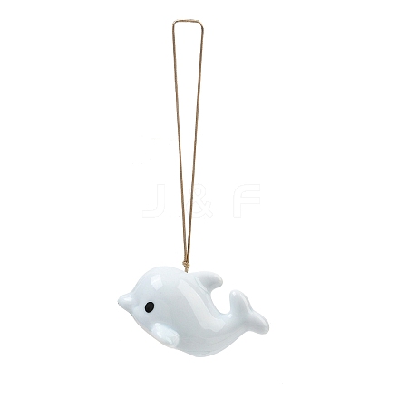 Cute Dolphin Handmade Porcelain Pendant Decorations PR-CBA0EE5-03A-1