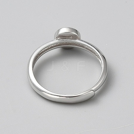 1Pc 925 Sterling Silver Adjustable Ring Components STER-BC0002-81A-1