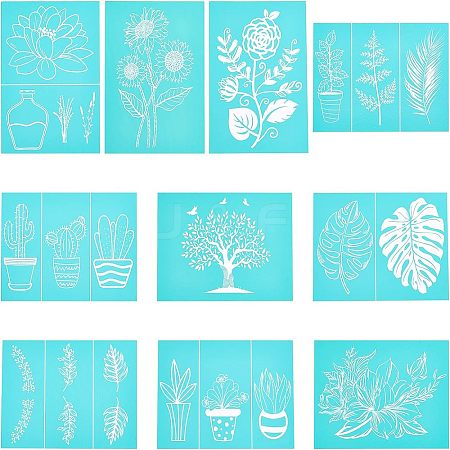 Christmas Reindeer Self-Adhesive Silk Screen Printing Stencil DIY-OC0001-99B-1