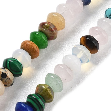 Mixed Gemstone Beads Strands G-P559-A14-01-1