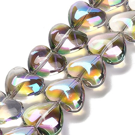 Electroplate Glass Beads Strands EGLA-B008-01A-HR02-1