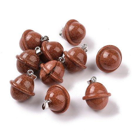 Synthetic Goldstone Pendants G-B041-01P-03-1