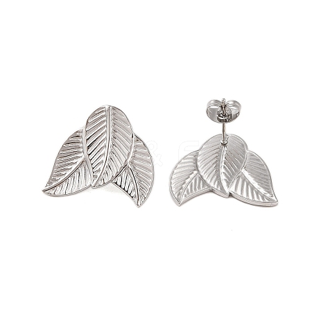 Non-Tarnish 304 Stainless Steel Earrings STAS-S125-06P-1