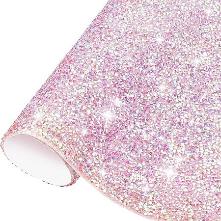 Glitter Resin Hotfix Rhinestone(Adhesive On The Back) DIY-WH0166-23G-1