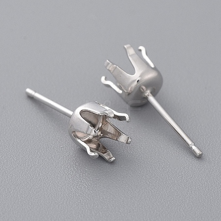 925 Sterling Silver Stud Earrings Findings STER-I005-16P-1