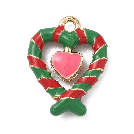 Christmas Alloy Enamel Pendants LS-ENAM-F156-01G-07-1