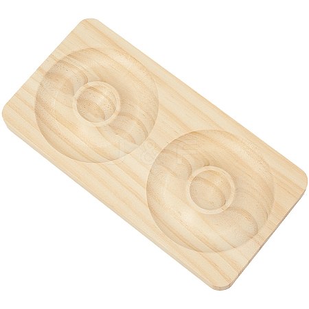 Beech Wooden Jewelry Bracelet Finger Ring Diplay Holder Tray ODIS-WH0010-02J-01-1