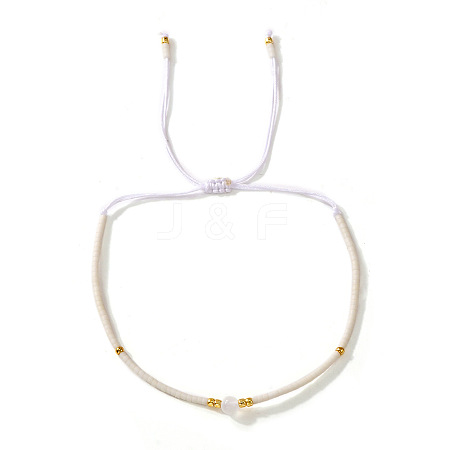 Bohemian Style Handmade Glass Seed Beaded Braided Bead Bracelets for Women TS0574-2-1