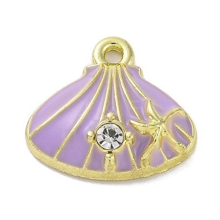 Alloy Enamel Charms FIND-U024-07G-01-1