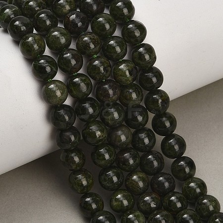 Natural Green Diopside Beads Strands GG-CBA993B-A01-8mm-1