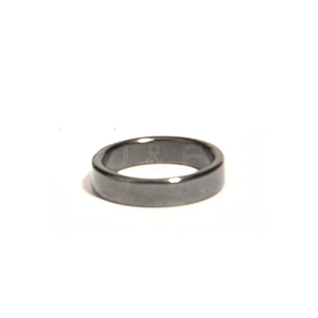 Dyed & Heated Black Agate Finger Rings IK0879-8-1