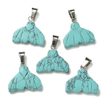 Synthetic Turquoise Pendants G-Z067-01P-04-1