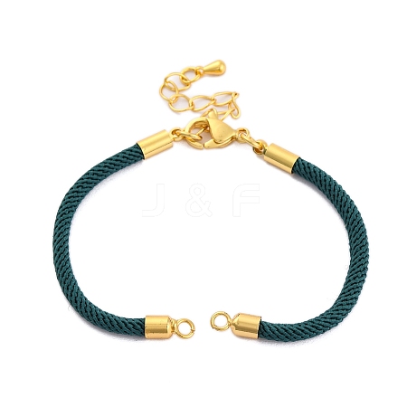 Nylon Cords Bracelet Makings Fit for Connector Charms AJEW-P116-02G-37-1