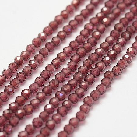 Natural Garnet Bead Strands G-P279-37-2mm-1