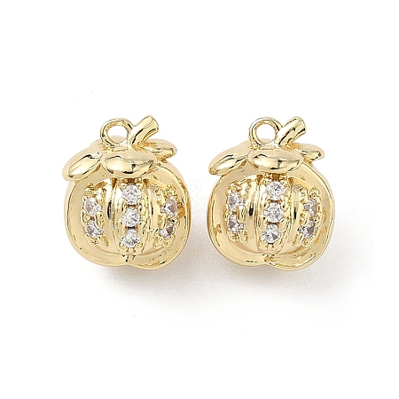 Brass Micro Pave Cubic Zirconia Pendants KK-L260-22G-1