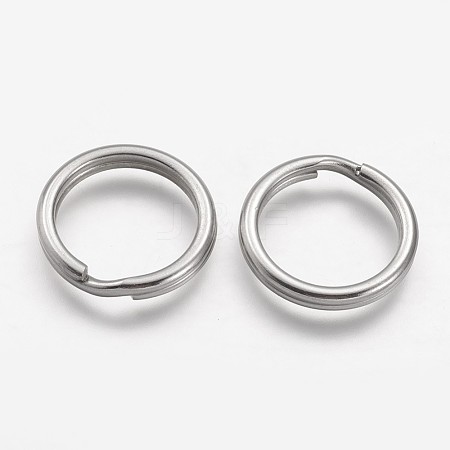 Tarnish Resistant 304 Stainless Steel Split Key Rings STAS-F041-36-1