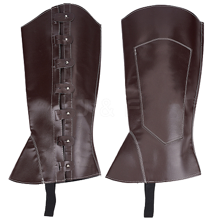 Imitation Leather Pirate Boot Covers AJEW-WH20020-020B-03-1