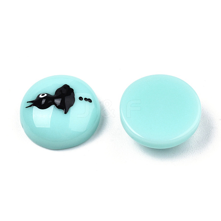 Opaque Resin Enamel Cabochons CRES-N031-022-1