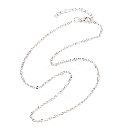 Brass Cable Chain Necklaces NJEW-JN04511-03-1