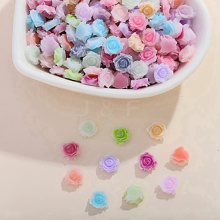 Flower Opaque Resin Cabochons FIND-L019-02A-1