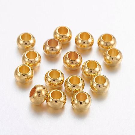 Brass Spacer Beads KK-Q083-G-1