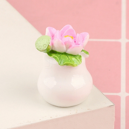 Miniature Resin Flower Pot PW-WG1A161-01-1