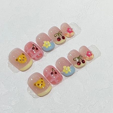 Plastic Nail Art Stickers PW-WG19A7A-04-1