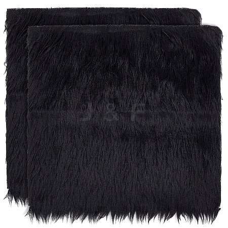 Faux Rabbit Fur Polyester Fabric DIY-WH0504-258G-1