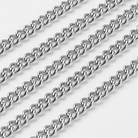 304 Stainless Steel Twist Chains CHS-R004-0.6mm-1