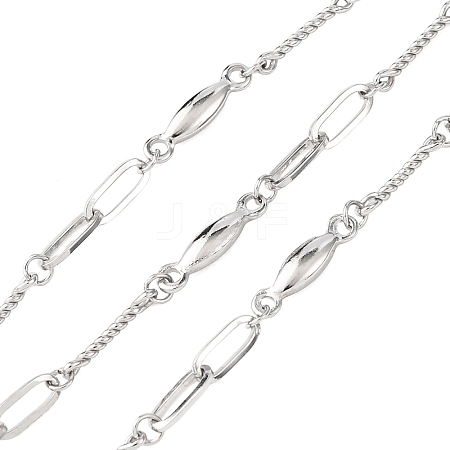 304 Stainless Steel Oval with Horse Eye Link Chains CHS-H117-06P-1