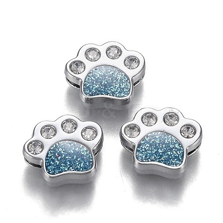 Alloy Enamel Slide Charms ENAM-L033-006B-1