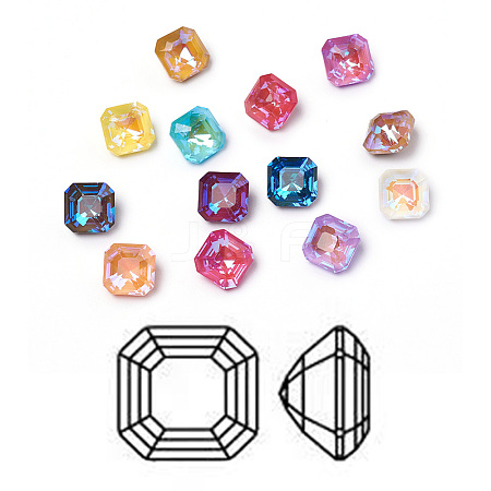 K9 Glass Rhinestone Cabochons RGLA-I002-C01-MI-1