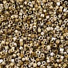 Spray Painted Picasso Cylinder Glass Seed Beads X-GLAA-T028-12A-11-2