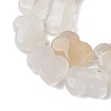 Natural White Agate Beads Strands G-K359-D02-01-4