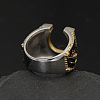 304 Stainless Steel Micro Pave Cubic Zirconia Finger Rings FS-WG5ACE0-04-3